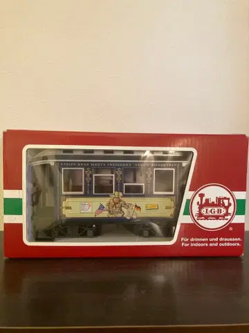 슈타이프 독일 LGB 한정판 테디 루즈 벨트 여객차 세트
