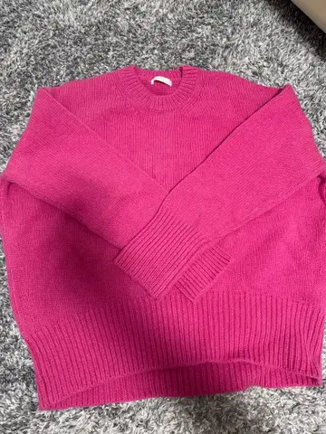 GALERIE VIE 핑크 긴팔 니트 스웨터