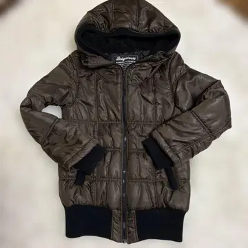 [새상품급] 후드 부착 브라운 다운 자켓 L