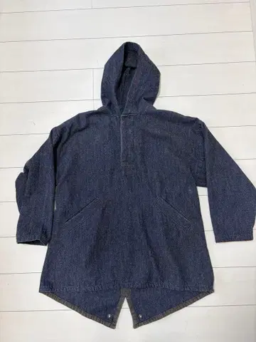 norm 후드 부착 다크 데님 자켓