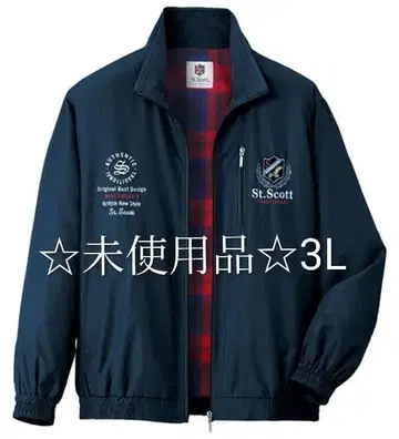 [ 미사용품 ] St. Scoot 안감 플리스 블루종/점퍼 네이비