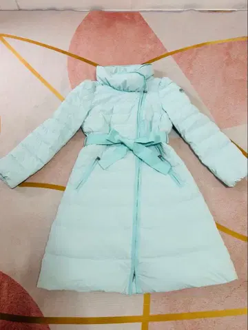 새상품급 M'S GRACY 엠즈 그레이시 다운 코트 38 스카이블루