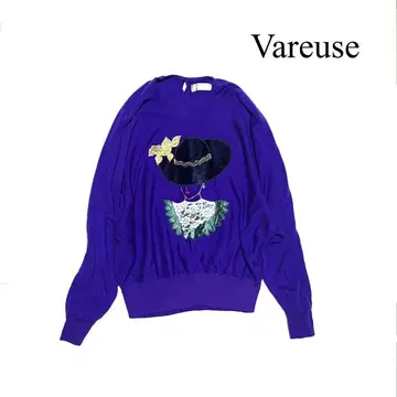 새상품급 Vareuse 니트 레이디 귀부인 여자 모자 자수 레이스 펄