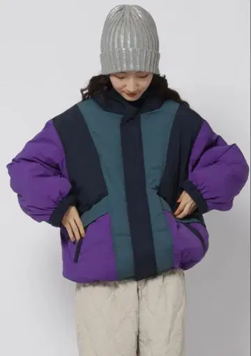 새상품급 아라이 배색 자켓 niko and - 니코앤드