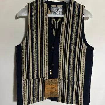 젤라토 스트라이프 베스트 L 네이비/베이지