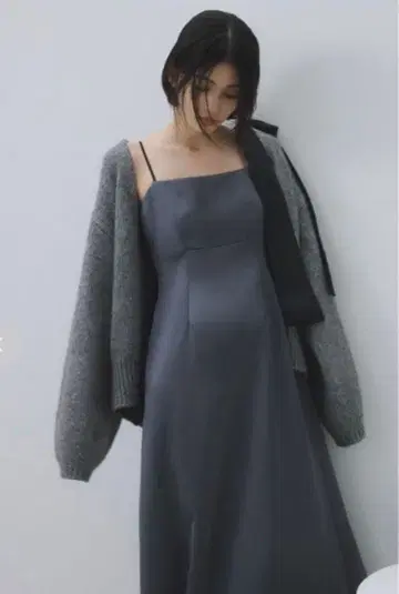 프레이 아이디 가디건 세트 리본 숄더 원피스