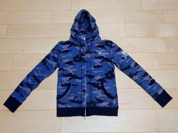 LOVELESS 카모 패턴 후드 부착 후드 맨투맨 M 사이즈