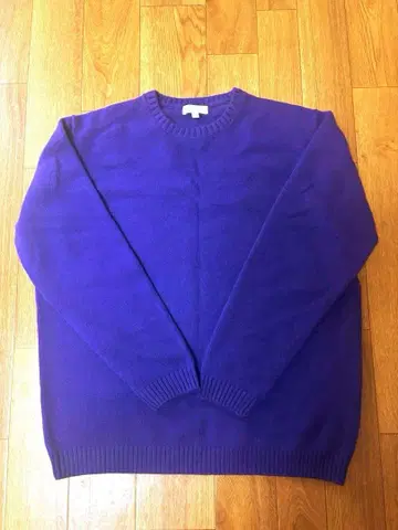 BEAUTY&YOUTH 퍼플 크루넥 스웨터 L 새상품급!