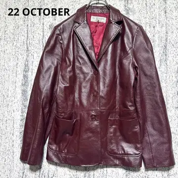 반두 오토브르 가죽 자켓 돈피 보르도 M 여성용 새상품급