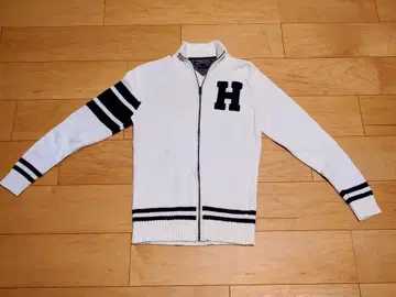 타미 힐피거 화이트 가디건 S 사이즈