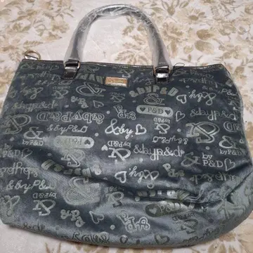 by P&D 로고 프린트 그레이 토트백 새상품