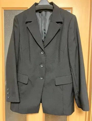 비즈니스 정장 예복 상하의 3세트 블랙