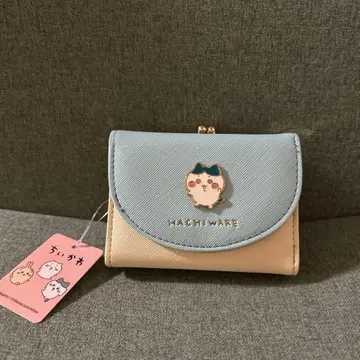 HACHIWARE 3단 폴더형 지갑 파랑/베이지