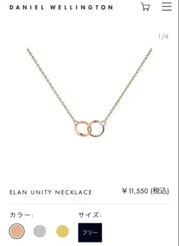 DANIEL WELLINGTON ELAN UNITY NECKLACE