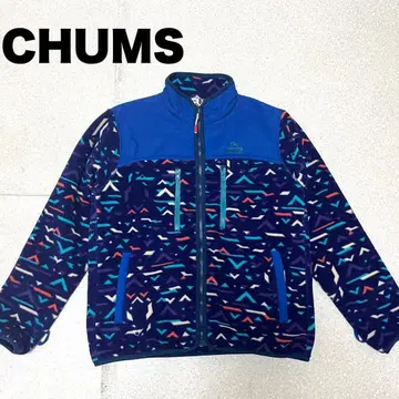 참스 [ CHUMS ] 플리스 자켓 기하학 패턴 네이비