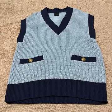 Spick & Span 트위드 니트 베스트