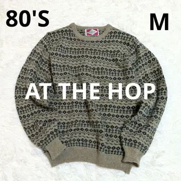 [레어] AT THE HOP 80'S 아토자호푸 니트 상의 긴팔