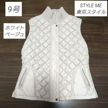 도쿄 스타일 STYLE ME 퀼팅 베스트 9호 화이트 베이지