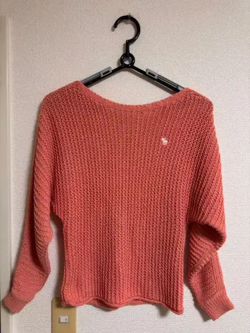 Abercrombie & Fitch 니트 스웨터 S 사이즈 살몬 핑크