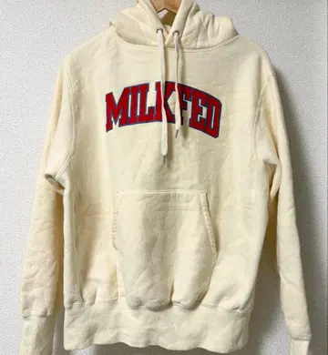 MILKFED 로고 스웨트 후디 속기모