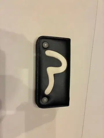 EVISU 장지갑 블랙/화이트