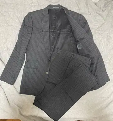 캘빈 클라인 그레이 스트라이프 비즈니스 정장