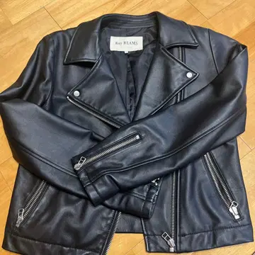 Ray BEAMS 블랙 라이더 자켓