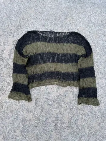 Jaded London 보더 루즈 니트 메쉬 니트