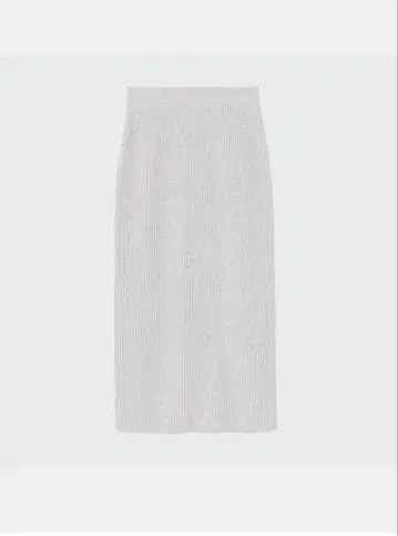 PLST 엑스트라 파인 메리노울 미들 게이지 니트 스커트 그레이 S