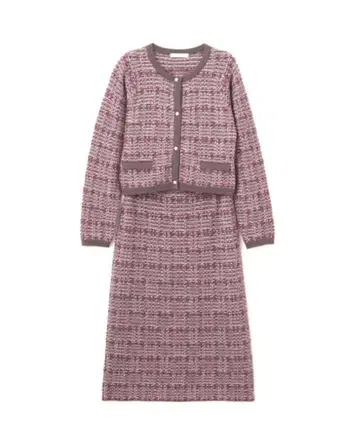 프로포션 바디 드레싱 트위드풍 니트 셋업