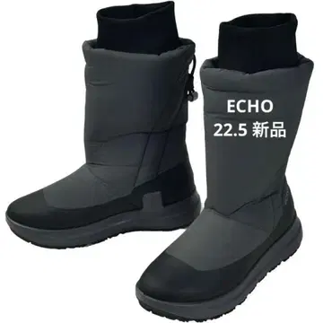 ecco 블랙 마그넷 새상품 롱 부츠 22.5cm 33000엔
