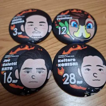 J3리그 도치기 시티 푸니푸니 배지 4개 세트