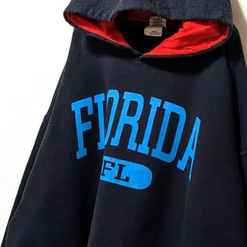 길단 플로리다 로고 후드 맨투맨 블랙 XL 구제 의류