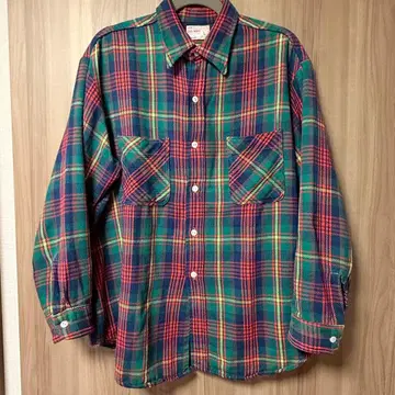 BIG MAC 체크 무늬 플란넬 셔츠 L 사이즈