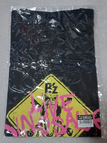 B'z 티셔츠 LIVE-GYM DINOSAUR XL 사이즈 블랙