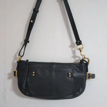 ESTINE 원 숄더백 블랙 가죽