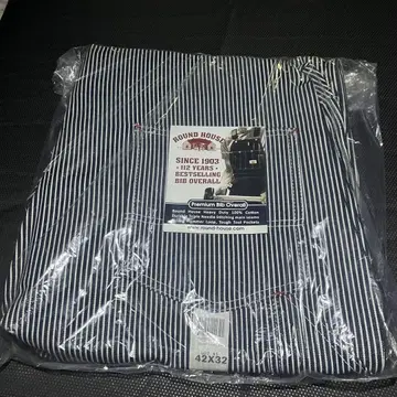 ROUND HOUSE 히코리 빈티지 스트라이프 오버롤