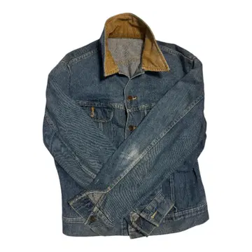 Lee 데님 자켓 코듀로이 카라 부착 짧은 기장