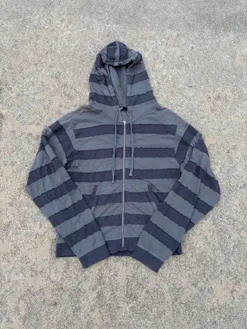 Jaded London Grey Applique Stripe Hoodie