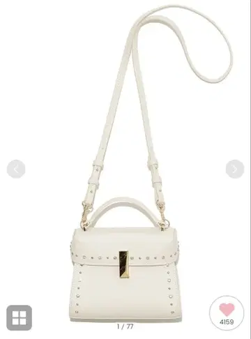 CELFORD 뤼탕 비쥬 스터드 미니백 아이보리