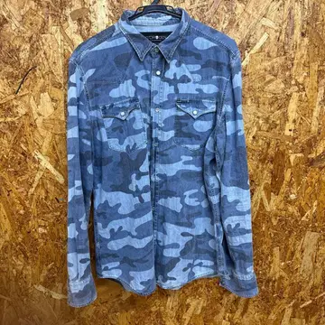 HYDROGEN 카모플라쥬 데님 셔츠 XL