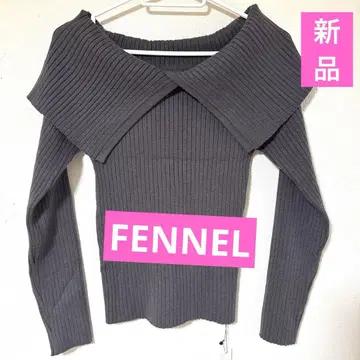 택 포함 새상품 FENNEL 다크 그레이 니트 사이즈 9호