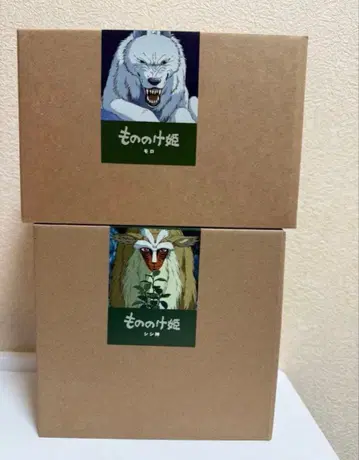 지브리 파크 모노노케 히메 모로 시시가미 2종 세트 피규어