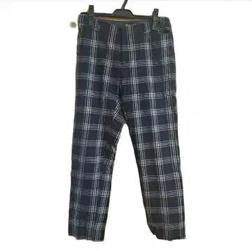 INDIVI 체크 무늬 캐주얼 팬츠