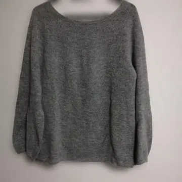 natural mist 그레이 긴팔 니트 모 100%