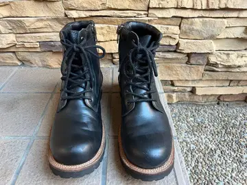 슬로우웨어라이온 플레인 미드 부츠 사이드 지퍼