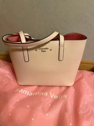 사만사 델몬트 핑크 핸드백