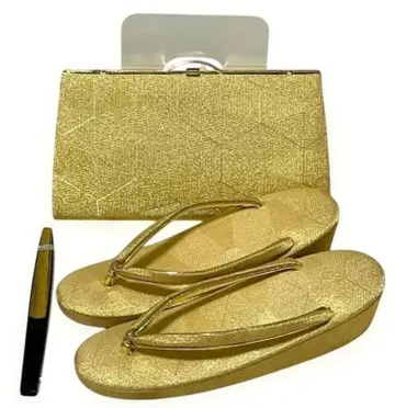 골드 컬러 조리 백 부채 3종 세트