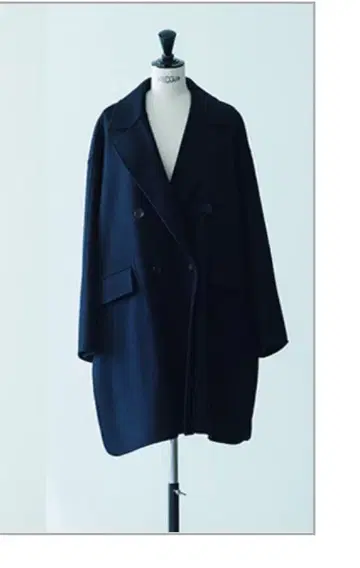 ebure 네이비 슈퍼120s 울 코트