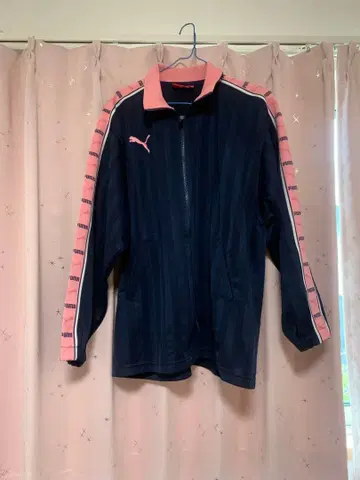 PUMA 저지 S~M 네이비/핑크